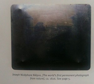Joseph Nicéphore Niépce first photograph, ca. 1826