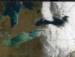 Lake Erie Algae Bloom Nov 2003 - Source MODIS Aqua
